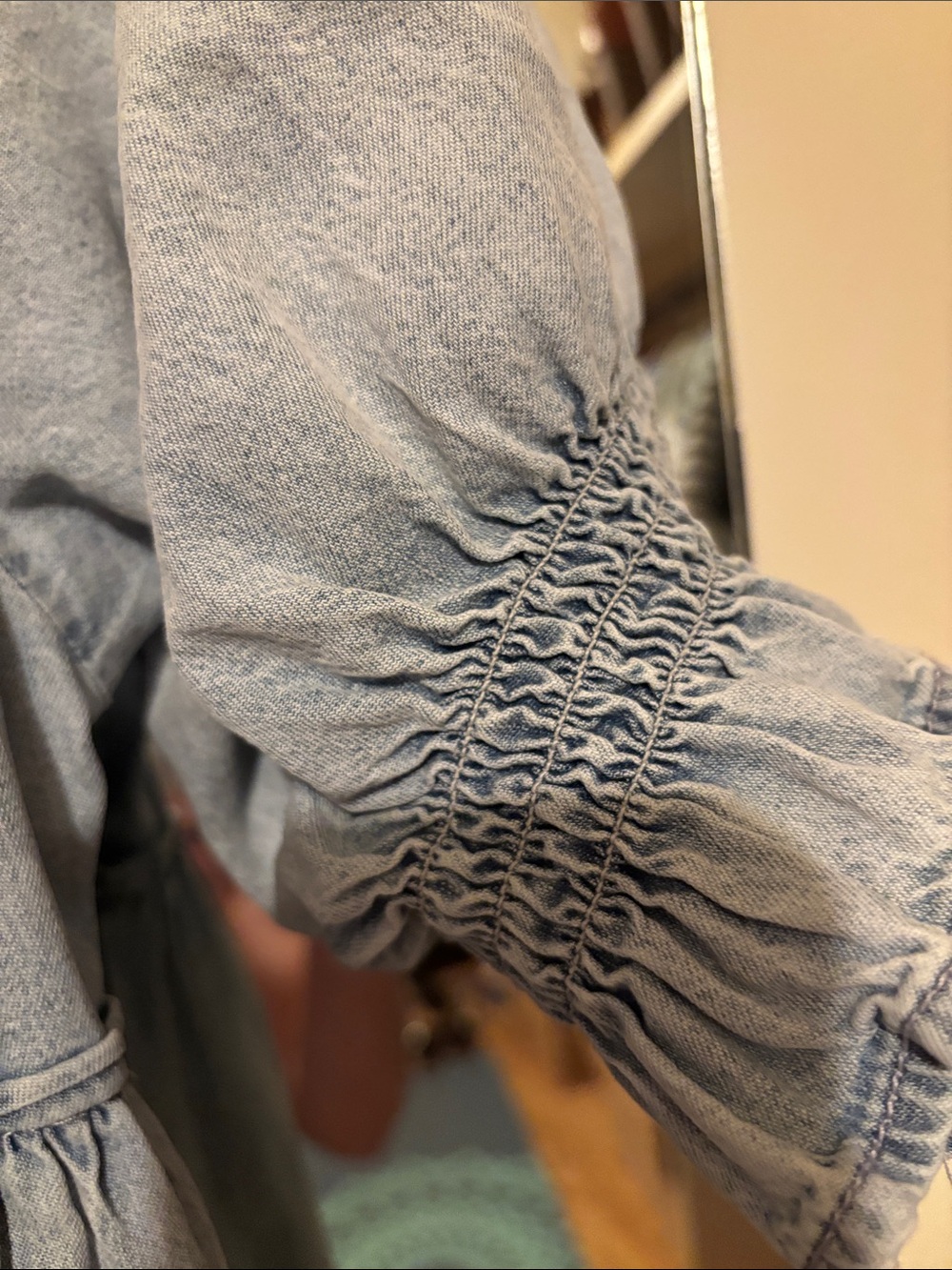 Free People Sz Medium denim dress NWOT SOLD OUT - Picture 14 of 16
